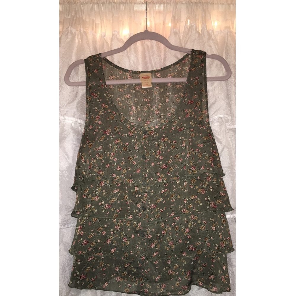 Mossimo floral ruffle top